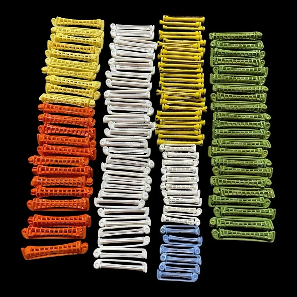 Lot Of 118 Vintage Toni Swing Arm & Band Plastic Perm Rods